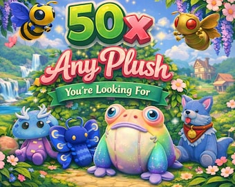 Palia Plüschtiere | 50 beliebige Plüsch-Bundle