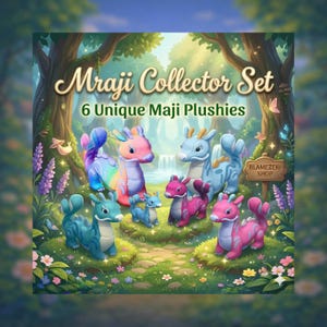 Palia Maji Collector Set | 6 Unique Maji Dragon Plushies