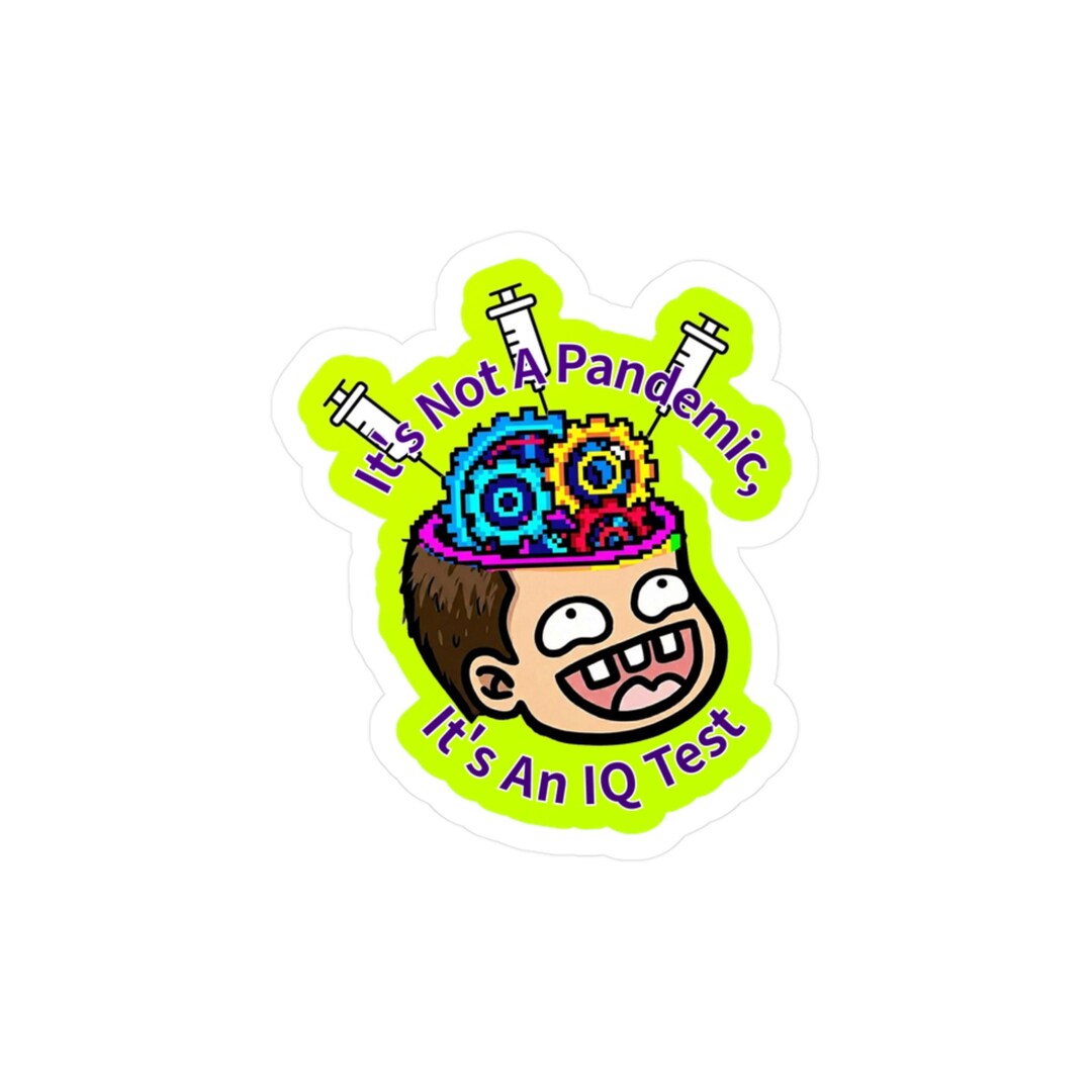 Funny English Sticker, Vinyl Laptop Decal, IQ Test Sarcastic Quote ...