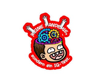 Funny German Sticker, Vinyl Laptop Decal, IQ Test Sarcastic Quote, Waterproof Water Bottle Sticker, German Language Gift