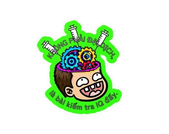 Funny Vietnamese Sticker, Vinyl Laptop Decal, IQ Test Sarcastic Quote, Waterproof Water Bottle Sticker, Vietnamese Language Gift
