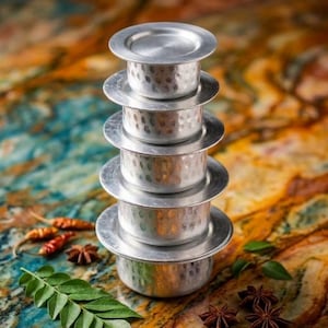 Miniatyr hamrad aluminium Patila-set, Montessori lekkök kokkärl