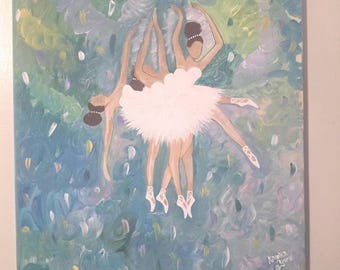 Malarstwo tancerzy baletowych: kapryśna sztuka iluzji, miękkie pastelowe kolory