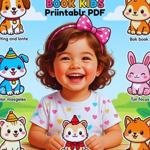 Animals Coloring Book for Kids – Fun Printable PDF for Ages 3-8