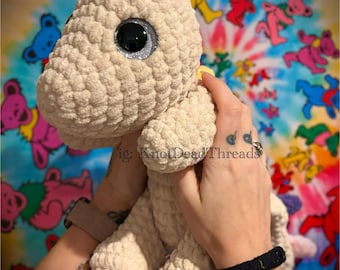 Amigurumi; Plushie - Rainbow Baby Dino