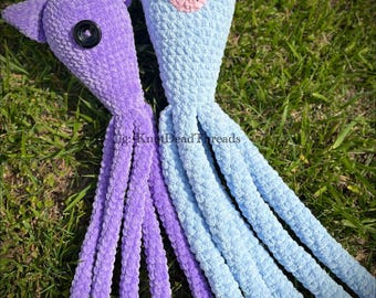 Custom Squitty Girl plushie; Coraline-Inspired plushie; Squid Kitty; Squid Cat Stuffed Animal