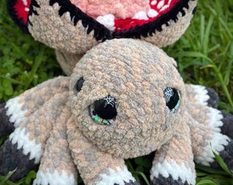 Amigurumi; Plushie - Brain Flower Spider