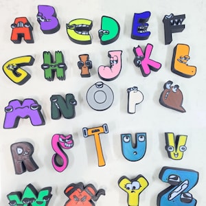 Zestaw Alphabet Lore od A do Z | 26-elementowe figurki drukowane w 3D | Dekoracja półki i biurka