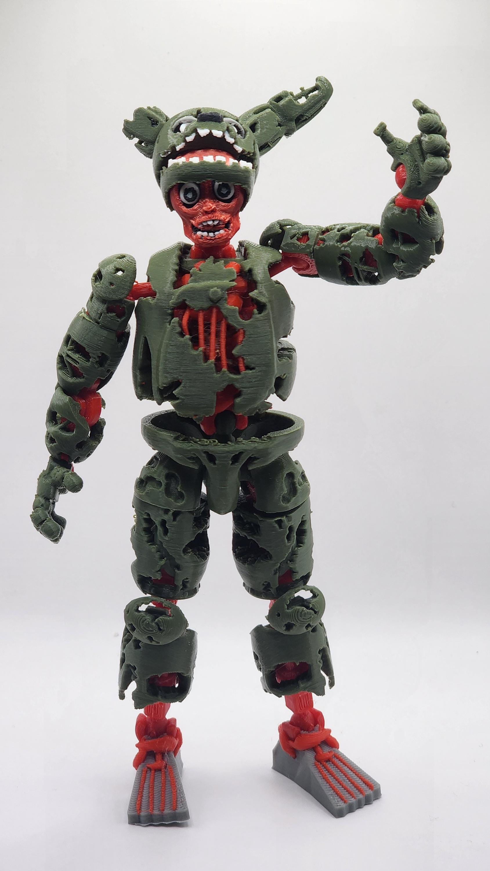 3D Printed Articulated Figure of Springtrap FNAF Five Nights at Freddy ...