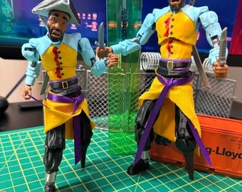 Captain Clark Figure, 18-21 cm 3D Printed, Backrooms fully articulated