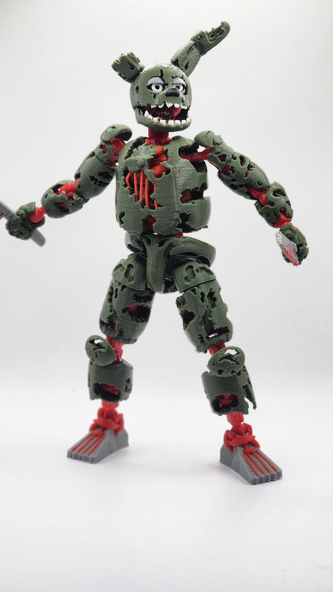 3D Printed Articulated Figure of Springtrap From Five Nights at Freddy ...