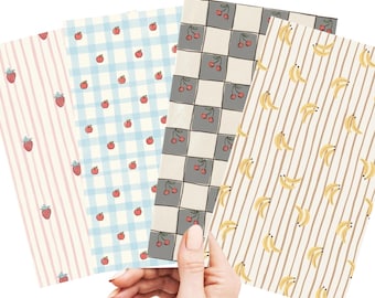 Fruit Scrap Paper Pack | Strawberry, Cherry, Banana, Apple Journal Ephemera
