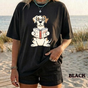 Funny Great Dane Reading Book Tee, Great Dane Lover Tee, Great Dane Mom Gift, Book Lover Dog Tee, Bookish Dog Gift, Reading Dog Shirt