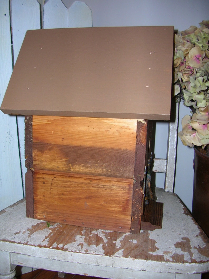Birdhouse Bird House Salvaged Wood Vintage Hardware Etsy