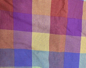 Cotton Gingham Fabric,Soft Yarn Dyed Checked Fabric,Plaid Breathable Dress Shirts Sewing