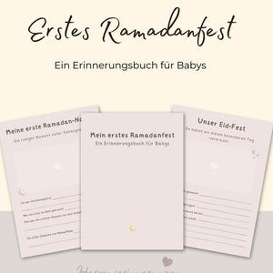 Ramadankalender Baby - Mein erstes Ramadanfest - Ein Erinnerungsbuch für Babys