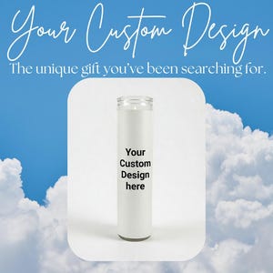 Personalized Prayer Candle | Custom Candle With Your Image & Text.