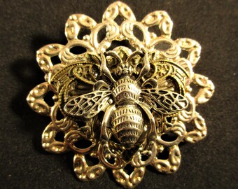 Steampunk Victorian Bee Pin