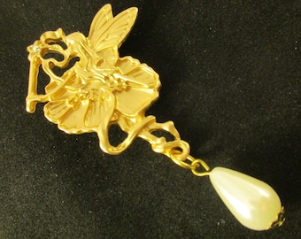 Golden Fairy Pin