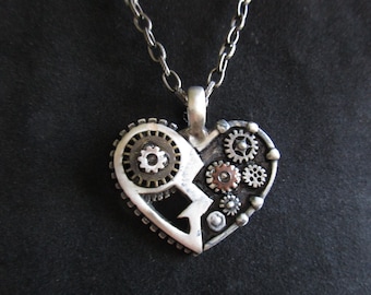Steampunk Heart Necklace