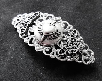 Winged Heart Barrette