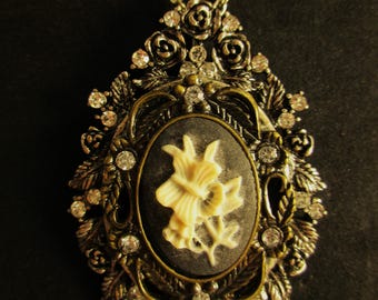 Butterfly Cameo Necklace
