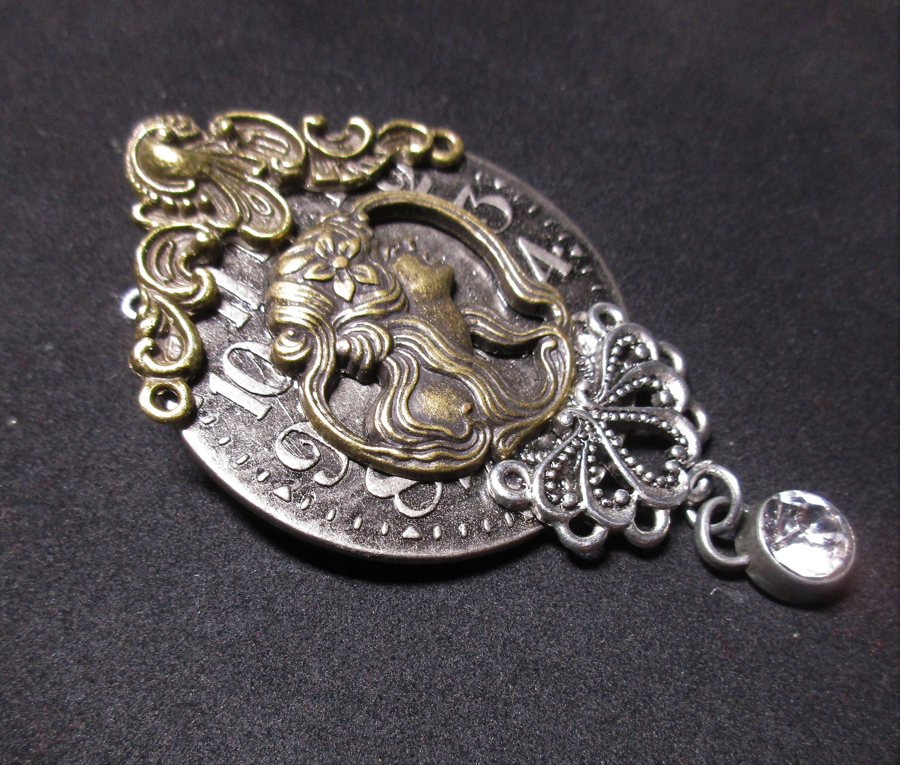 Steampunk Lady Watch Pin - Etsy