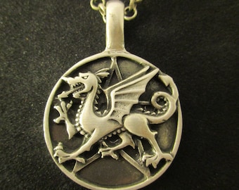 Pewter Griffin Necklace
