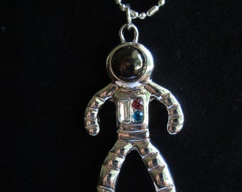 Silver Astronaut Necklace