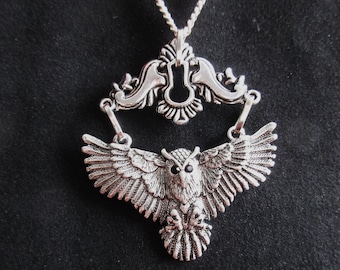 Silver Owl Necklace
