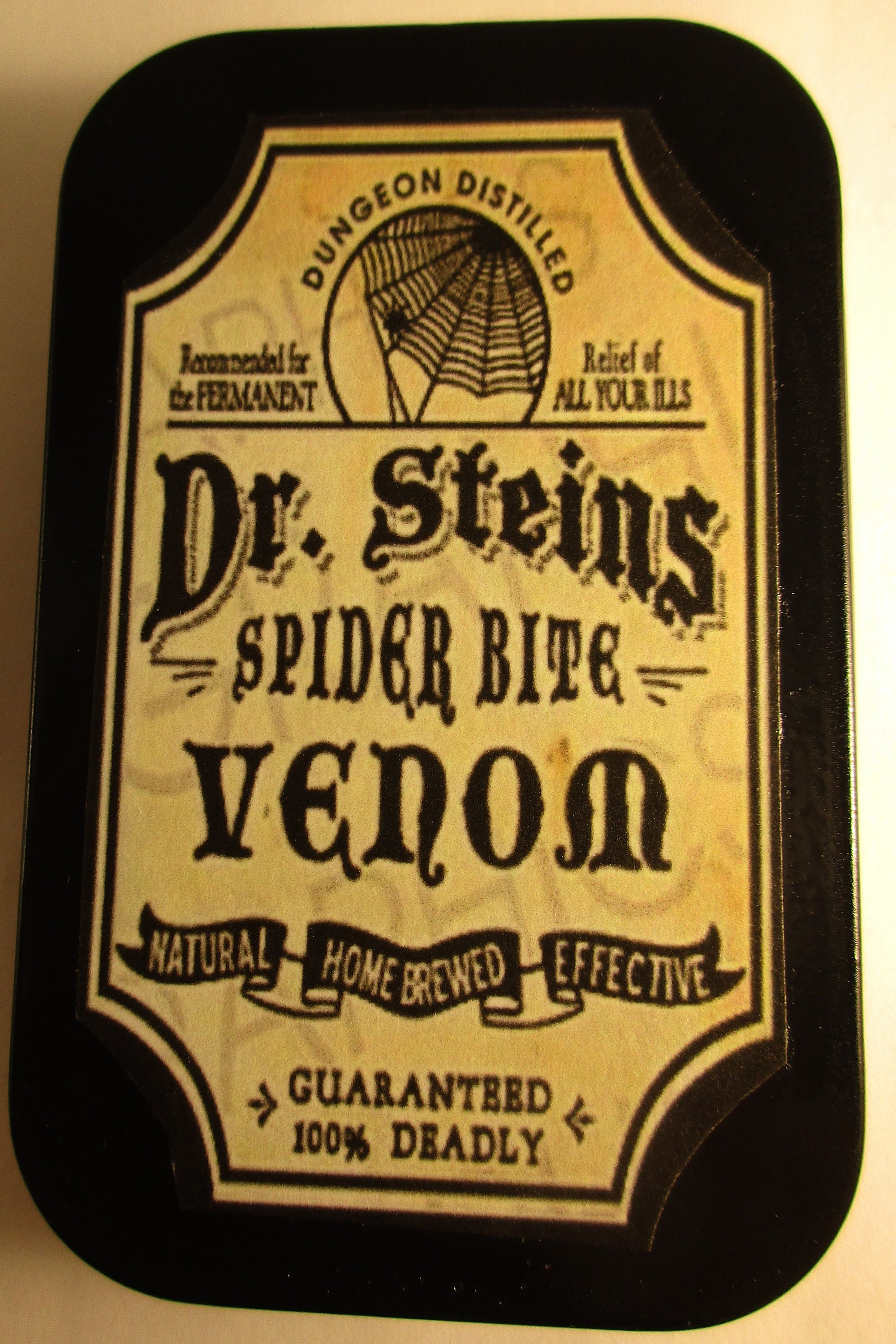 Spider Bite Venom Tin