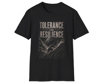 Tolerance and Resilience Atlas Design T-Shirt | Never Ending Motivational Tee