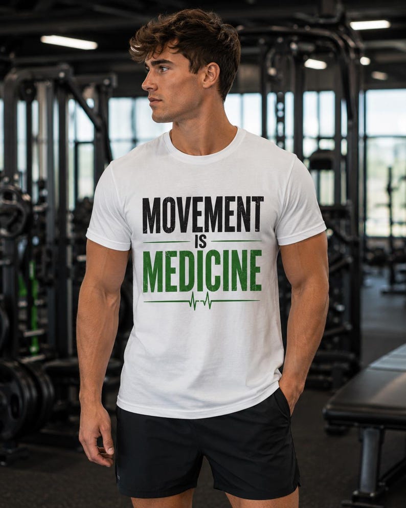 Movement is medicine T-Shirt | Move Rebuild Return Tee image 1