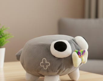 Peluche Pebble de 25 cm / Juguete de peluche Dandy’s World / Muñeco de peluche kawaii adorable / Peluche de personaje suave / Regalo coleccionable para gamers / Decoración acogedora para la habitación