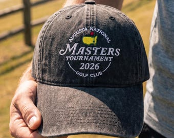 Gorra bordada del Torneo Masters 2026, gorra del Augusta National Golf Club, gorra vintage de golf para papá, regalo para aficionados al golf para hombres