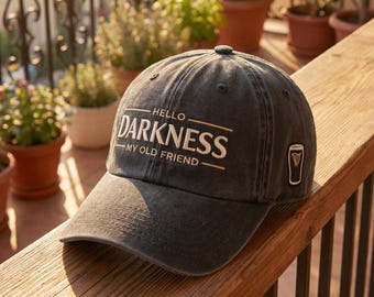Gorra de béisbol lavada con bordado de vitamina G "Guinness", divertida gorra de trébol del Día de San Patricio, gorra verde ajustable unisex para amantes de los pubs.