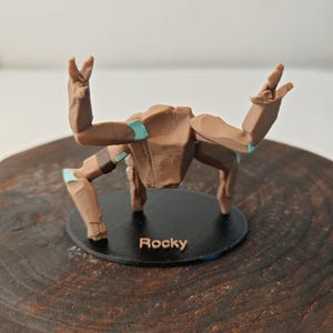 Figura de acción de Rocky de Project Hail Mary, estatua de resina del alienígena Eridian, juguete de escritorio pintado a mano