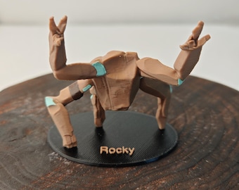 Rocky uit Project Hail Mary-actiefiguur, standbeeld Eridian Alien hars, bureauspeelgoed met de hand beschilderd