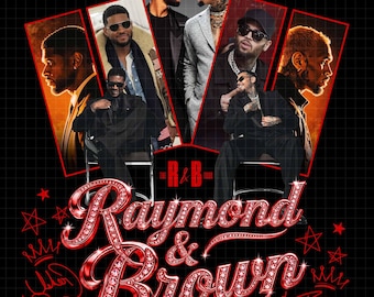Usher Raymond Chris Brown Tour 2026 R&B, png-ontwerp (digitale download)