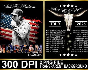 Morgan Wallen Still The Problem Tour, png, digitaal bestand countrymuziek (digitale download)