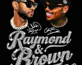 Usher Raymond Chris Brown Tour 2026 R&B, png-ontwerp (digitale download)