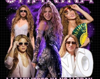 Shakira Las Mujeres Ya No Lloran Tour 2026 PNG-bestand, Shakira Concert digitale download