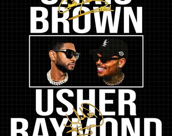 Usher Raymond Chris Brown Tour 2026 R&B, png-ontwerp (digitale download)