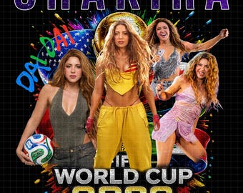 Shakira Las Mujeres Ya No Lloran Tour 2026 PNG-bestand, Shakira Concert, Shakira FIFA World Cup 2026 digitale download