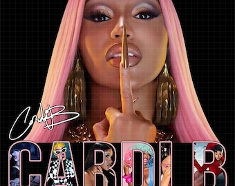Cardi B digitaal png-bestand (Little Miss Drama Tour 2026) (directe download)