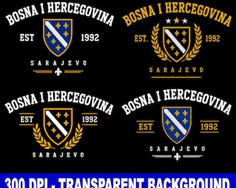Bosnië babybundel 4 PNG, Bosnië en Herzegovina PNG, vintage vlag png Sarajevo esthetiek png, Balkan Pride T-shirt ontwerp digitale download