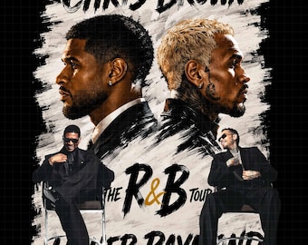 Platzanweiser Raymond Chris Brown Tour 2026 R & B PNG Design (Digitaler Download)