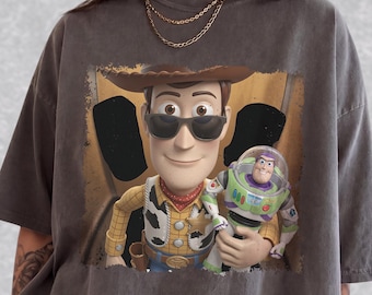 Funny Toy Story Meme Shirt, Vintage Woody Buzz Lightyear Tee, Retro Disney Movie Lover Gift, Comfort Colors Cartoon T-shirt for Men Women
