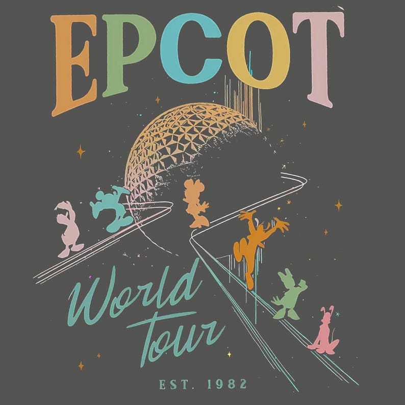 Family Vacation Png, Mouse and Friends Epcot Png, Epcot World Tour Png ...