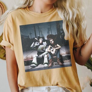Vintage Funny Toy Story Woody Buzz Lightyear Shirt, Comfort Colors Disney Toy Story Tee, Disney Trip Family Matching Shirts, Birthday Gift image 6